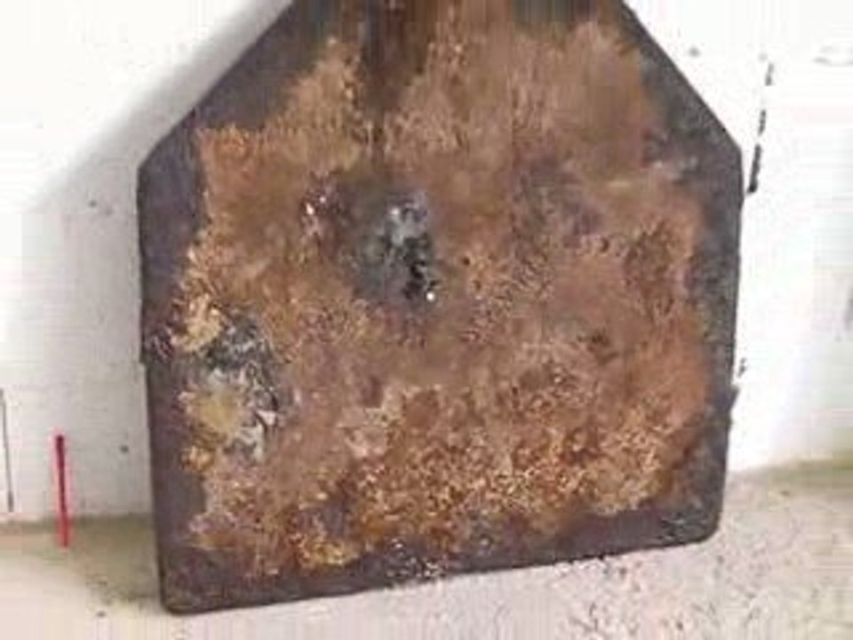 Plaque cheminée en fonte XVII eme