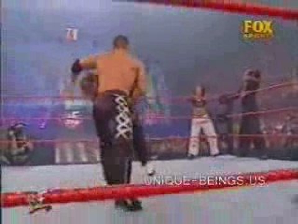 The Hardy Boyz & Lita vs The Hurricane  Lance Storm & Ivory
