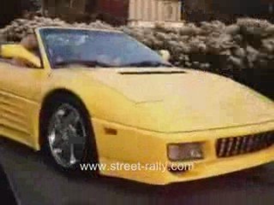 Yellow Ferrari 348 Spider