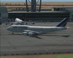 FS2004 Vol AF 1207 B747 Arrivée à Dubai