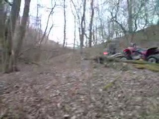 400 kfx collé dans la vase