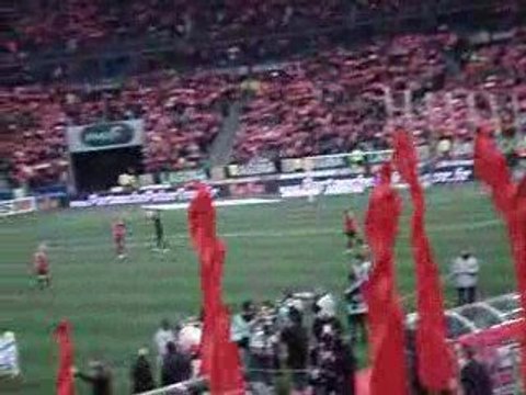 Entrée des joueurs : Lille-Lyon 7 Mars 2009