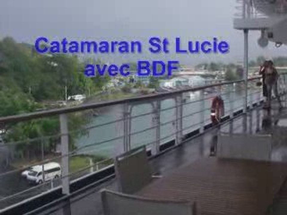 Sortie Catamaran  bleu de France st Lucie