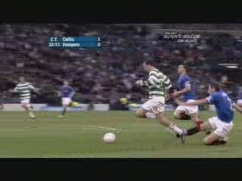 SCOTTISH LEAGUE CUP FINAL - CELTIC 2-0 RANGERS BUT MCGEADY