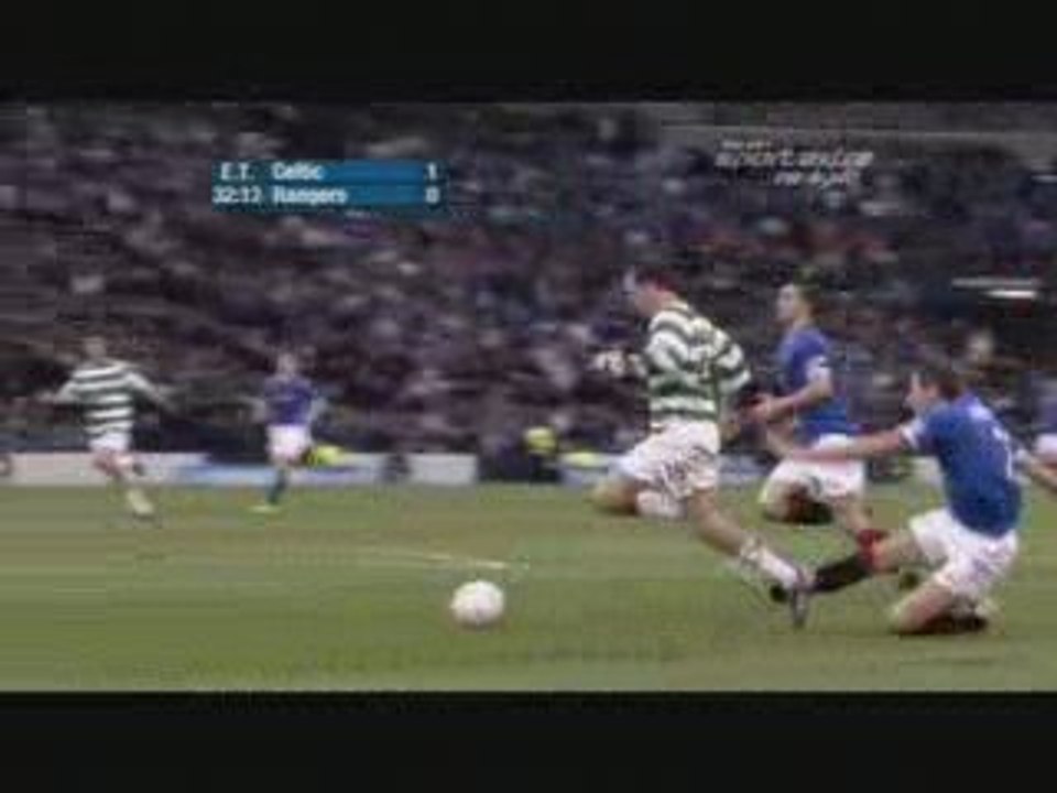 SCOTTISH LEAGUE CUP FINAL - CELTIC  2-0 RANGERS BUT MCGEADY
