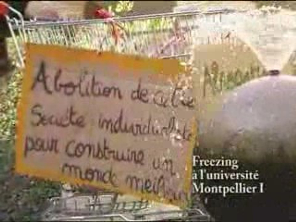 Vidéo du freezing à Montpellier - mardi 10 mars