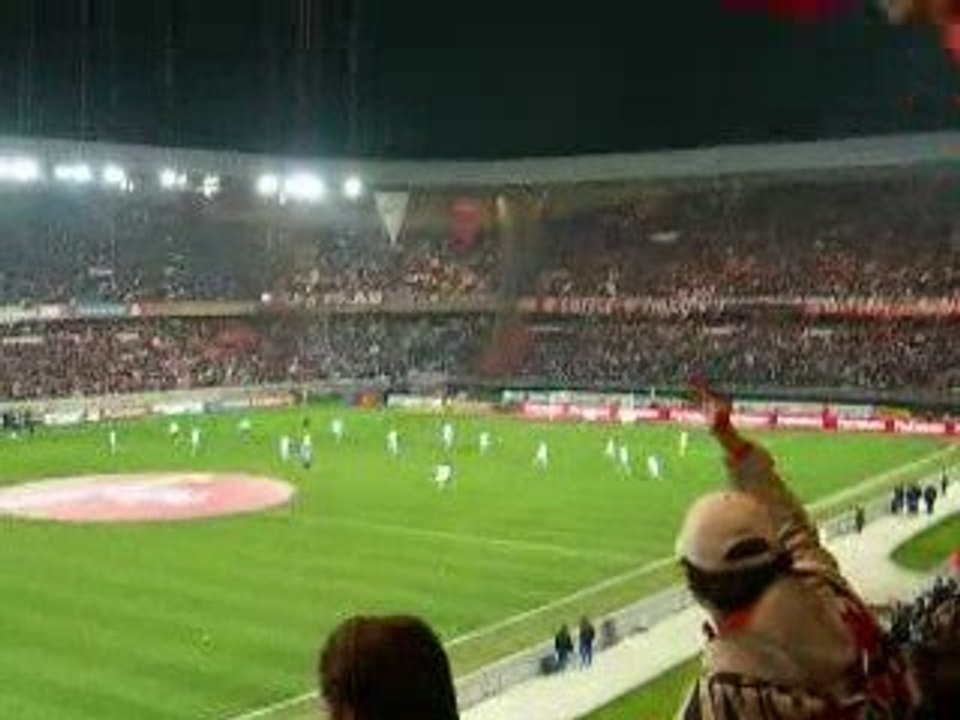 echauffement marseillais psg om