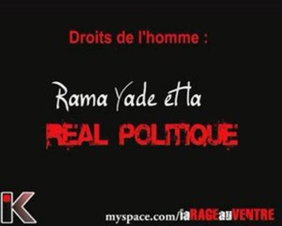 Droits de l'homme : Rama Yade et la realpolitique