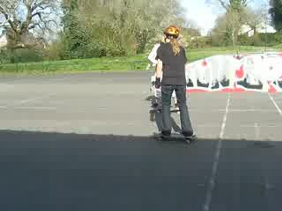 juliette qui prend un tremplin