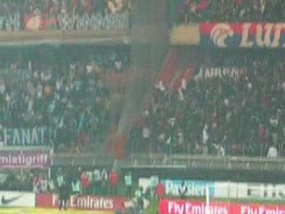 PSG OM provocations Auteuil/Tribune F