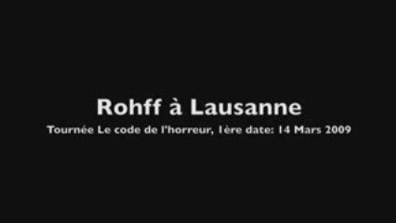 Rohff a Lausanne
