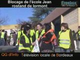 Blocage de l'école Jean restand de  lormont
