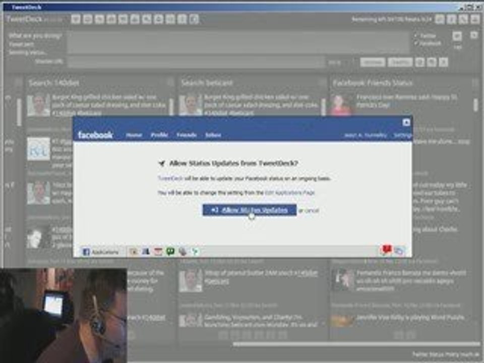 TweetDeck Supports Facebook Status Updates