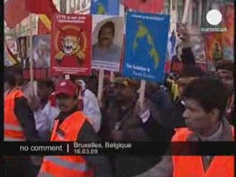 Manifestation de Tamouls à Bruxelles
