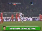 Zlatan İbrahimoviç'ten Müthiş Frikik Golü İnter 2-0 Fiorenti