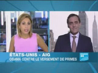 Obama contre le versement de primes