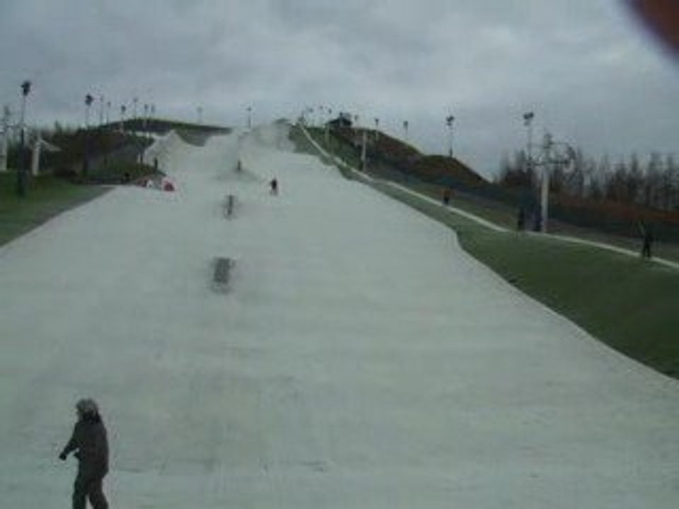 sKI 14 mars .  virginie en snow premier essai