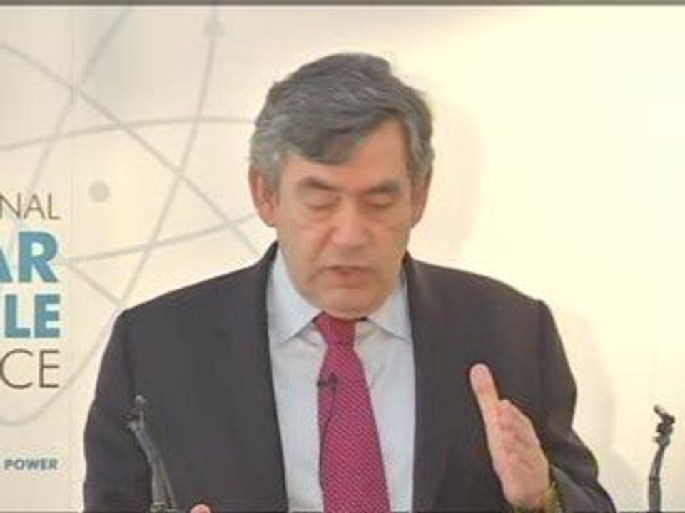 Brown's nuclear proliferation promise