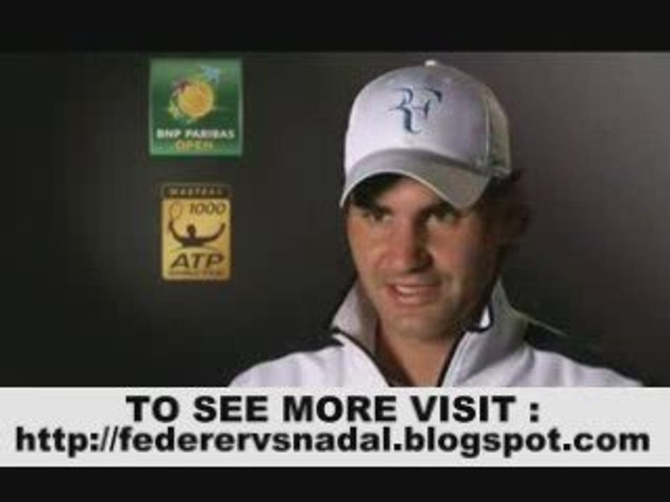 Roger Federer Interview Indian Wells 2009