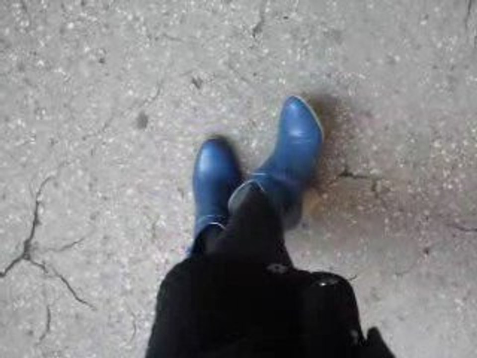 blue boots