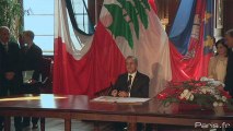 Le président libanais reçu à l'Hôtel de Ville