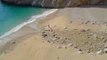 Dunyaca ünlü plajda dedektörle ne arıyorlar