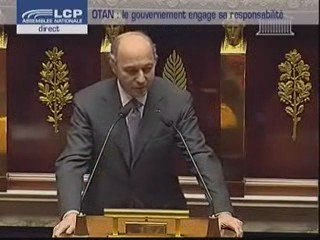 Partie 1sur2 Laurent Fabius sur l'OTAN à l'A.N. le 17mars09