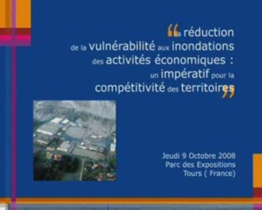 Conférence "réduction vulnérabilité inondations..."
