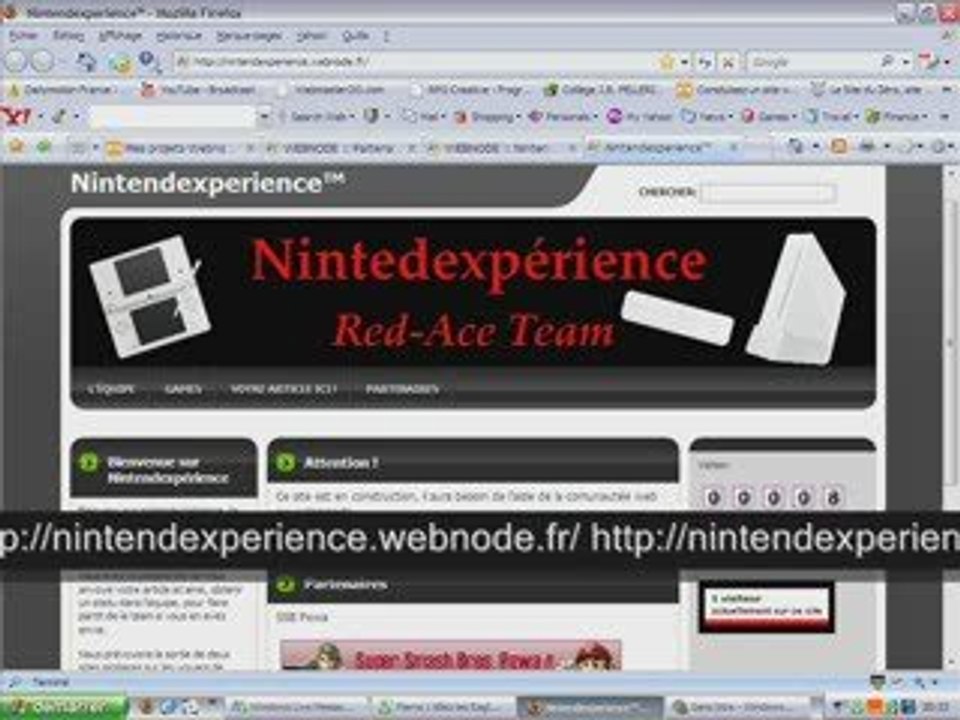 Présentation du site Nintendexperience