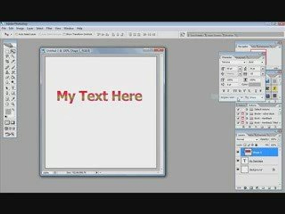 Photoshop Design Technique Video - Part 1