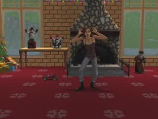 Sims 2 Christmas Caramelldansen