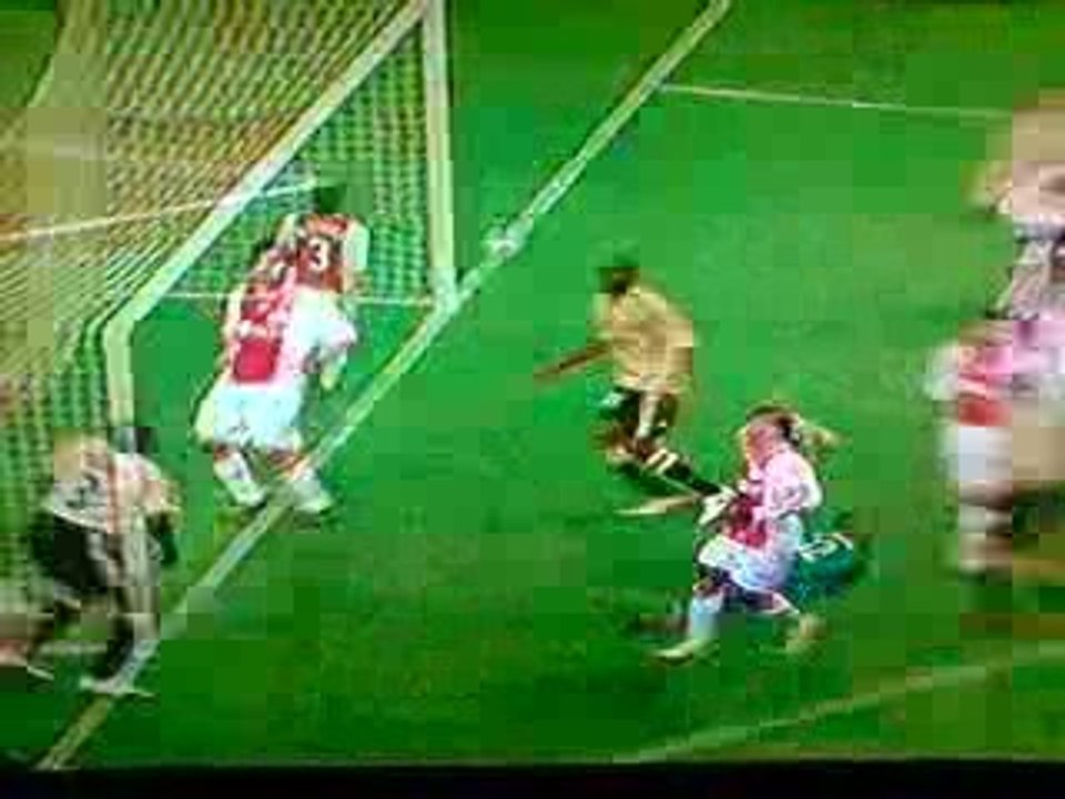 but de MEARS  ajax / om 8e finale UEFA retour