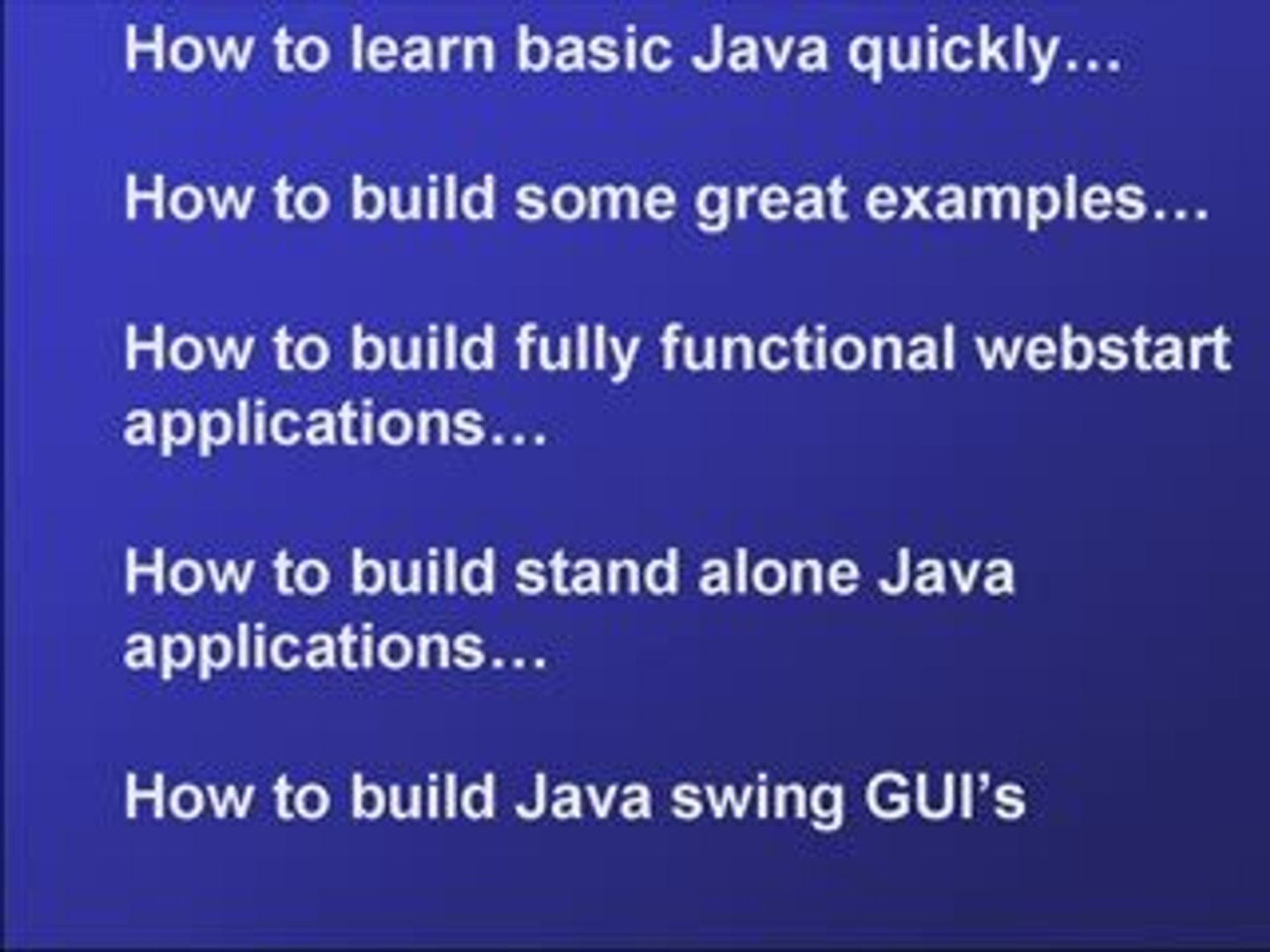 Learn Java Tutorials
