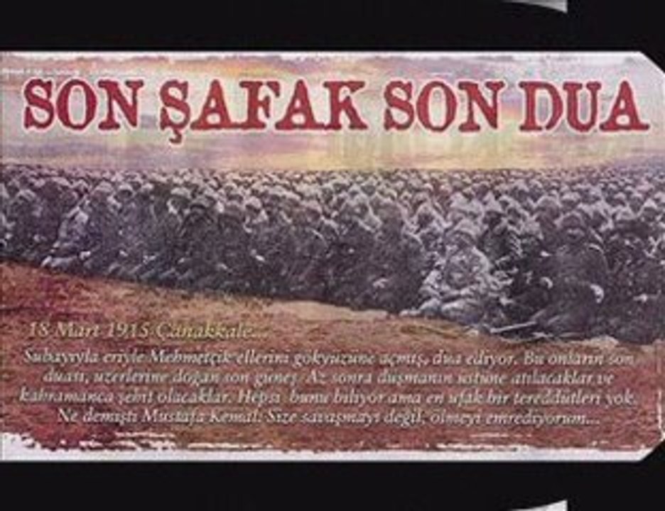 Çanakkale Sehitleri Anısına.
