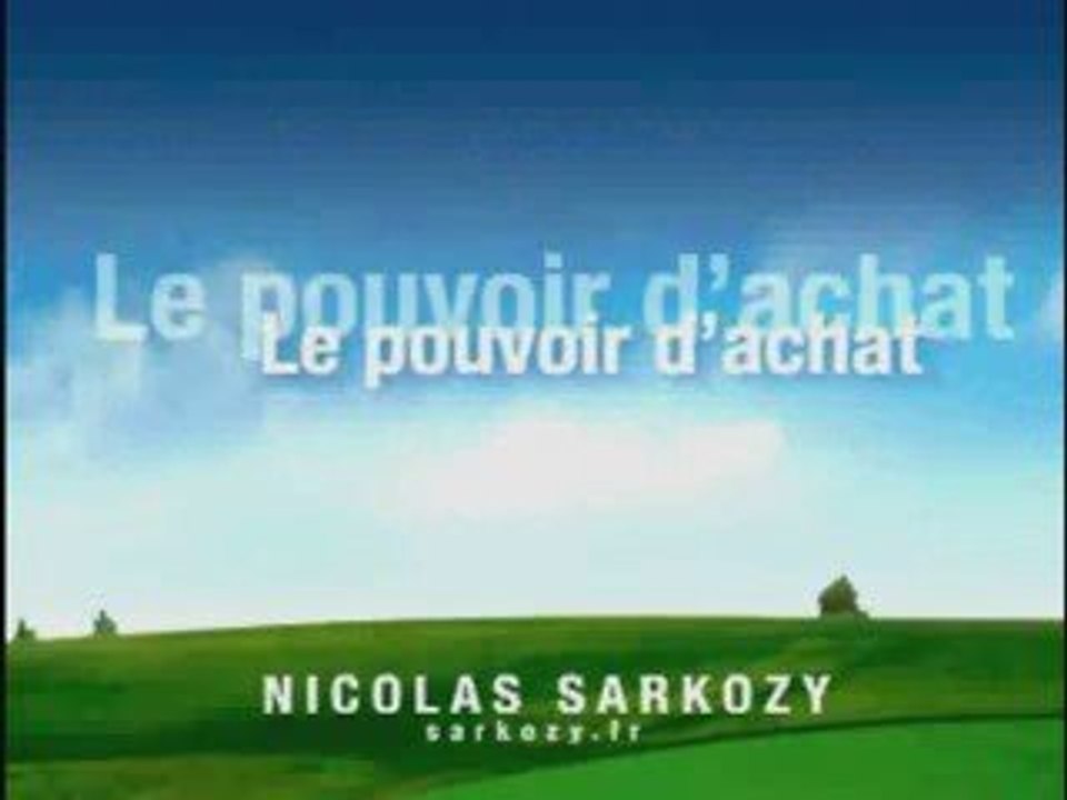 Sarko & pouvoir d'achat - triste rigolade