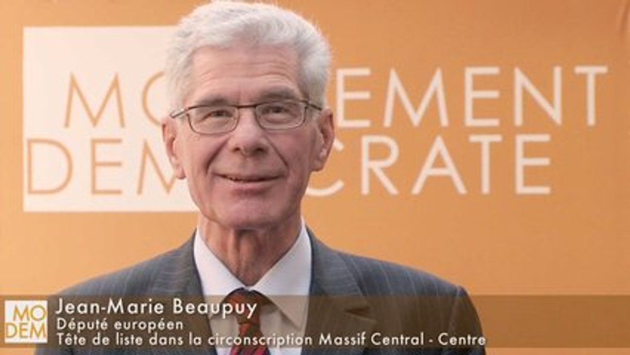 Jean-Marie Beaupuy présentation circonscription Centre