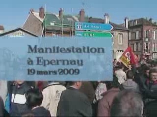 Manifestation du 19 mars 2009 à Epernay