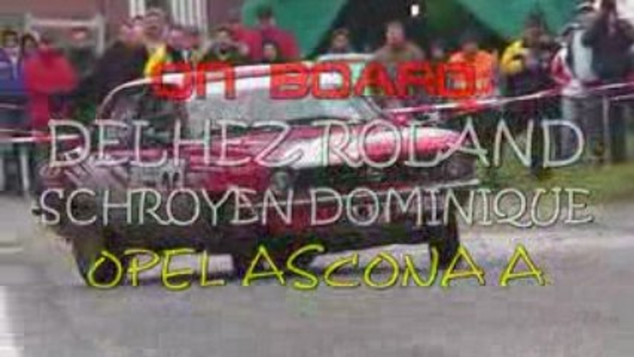 RALLYE DE HANNUT 2009  On board DELHEZ ROLAND