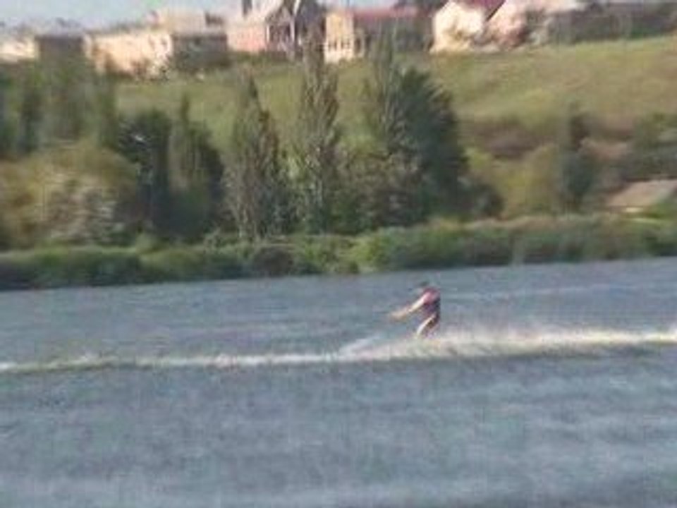 первый старт на водных лыжах