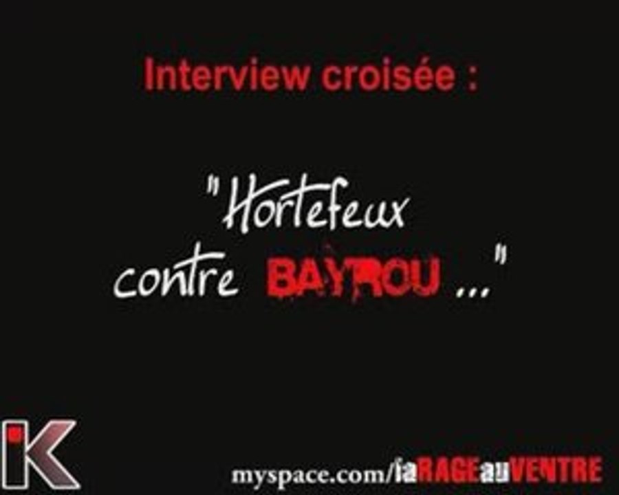 Interview croisée "Hortefeux contre Bayrou"