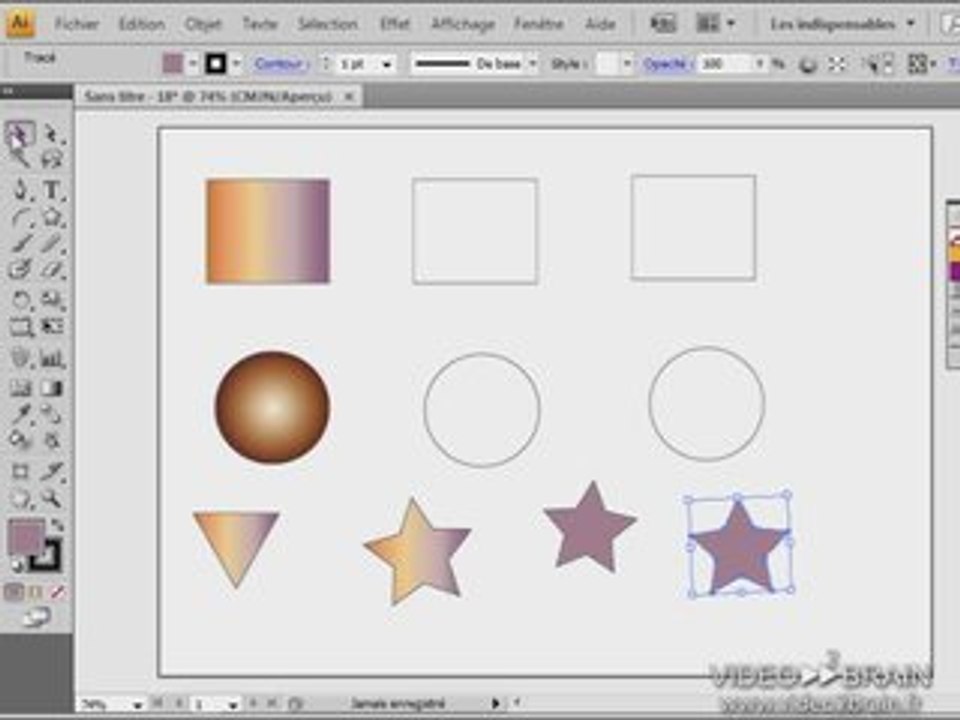 Adobe Illustrator CS4 : L'outil Pipette