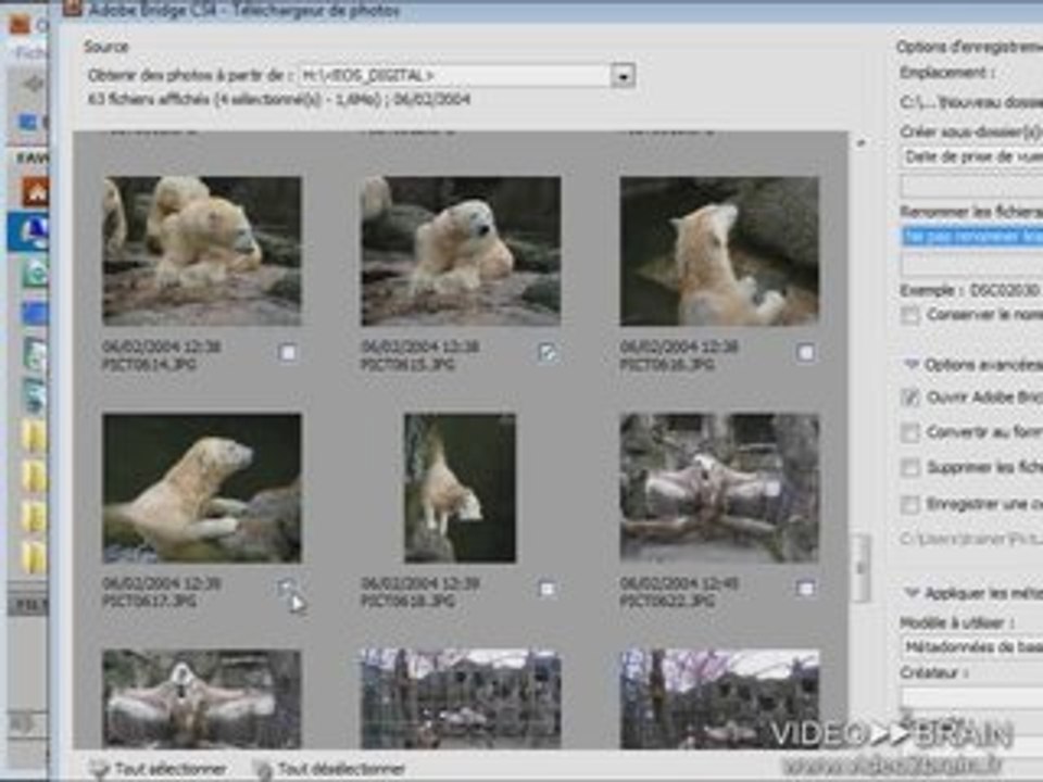 Adobe Photoshop CS4 : Récupérer les photos d'un appareil num