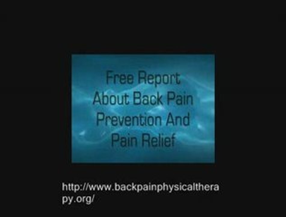 Back pain and physical therapy