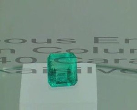 Big Emerald, 3.40 Carats Large Colombian Emerald
