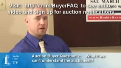 What if we can't understand the auctioneer?