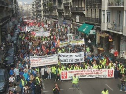 Manif 19 mars 2009 Marseille ANTI RGPP Collectif CGT