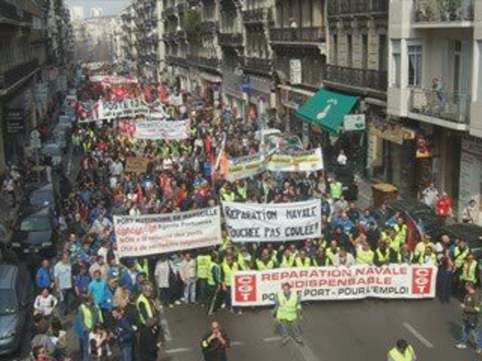 Manif 19 mars 2009 Marseille ANTI RGPP Collectif CGT