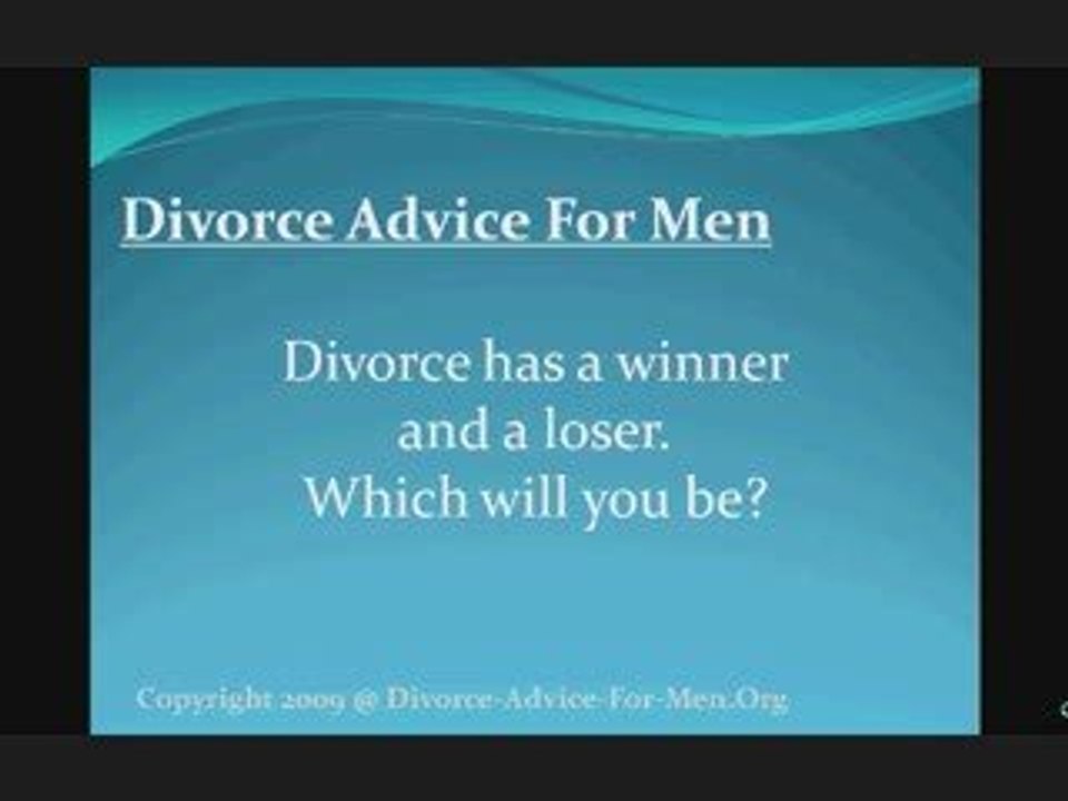 Divorce Advice For Men