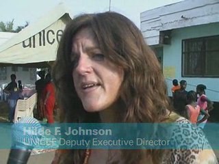 UNICEF Deputy Executive Director Hilde F. Johnson in Liberia