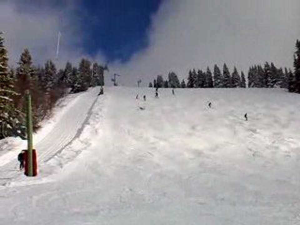 Nassim sur les piste noir tkt